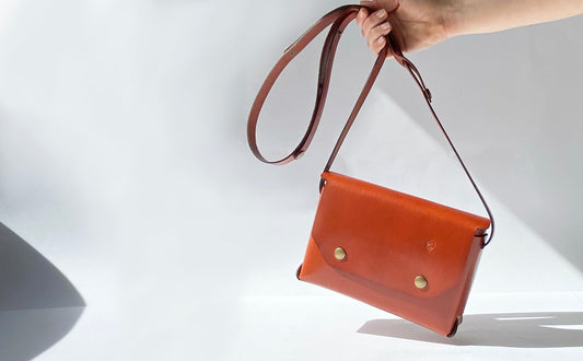 Origamix leather bag