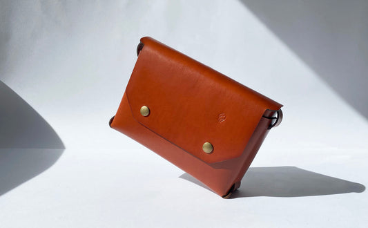 Origami leather bag